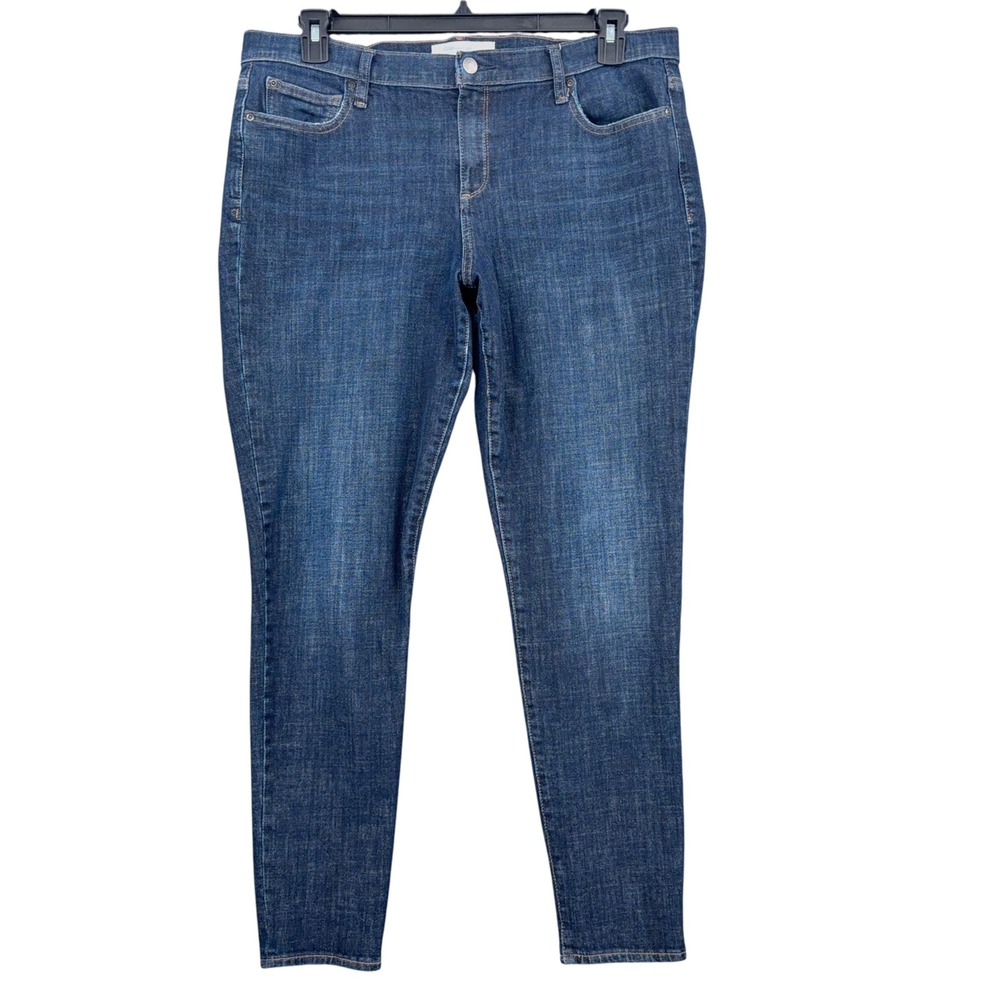 Gap 1969 True Skinny Jeans Women 33 Regular Cotton Blend Dark Wash Blue